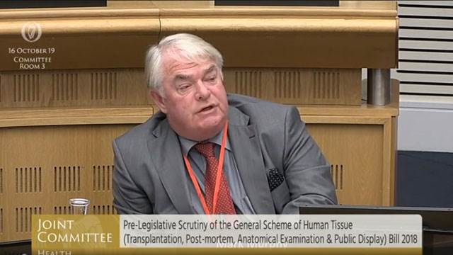 Mark Murphy, Human Tissue Bill meeting 2019
